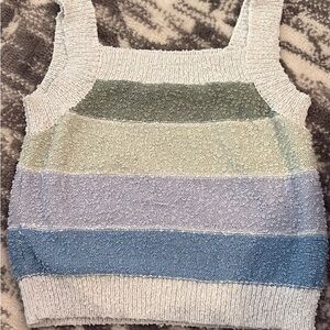 Striped Knit Tank Top